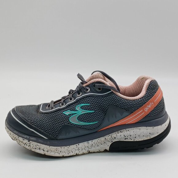 Gravity Defyer Men's Sneakers Size 9.5 Gray & Orange Shock Absorbing Athletic Wa - Picture 10 of 10